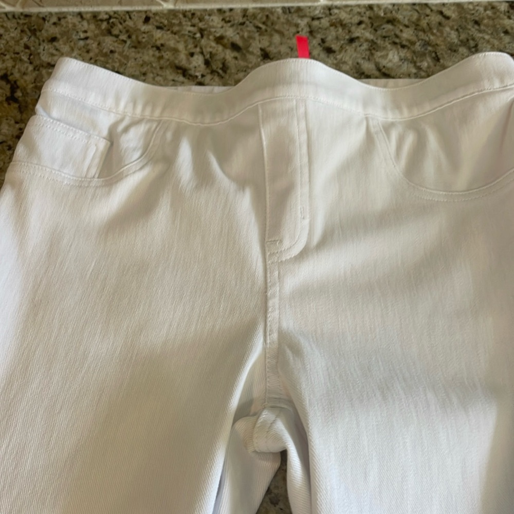 Spanx white skinny jean with stretch